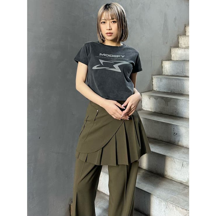 カットオフアシメプリーツスカート | MURUA | 詳細画像22 