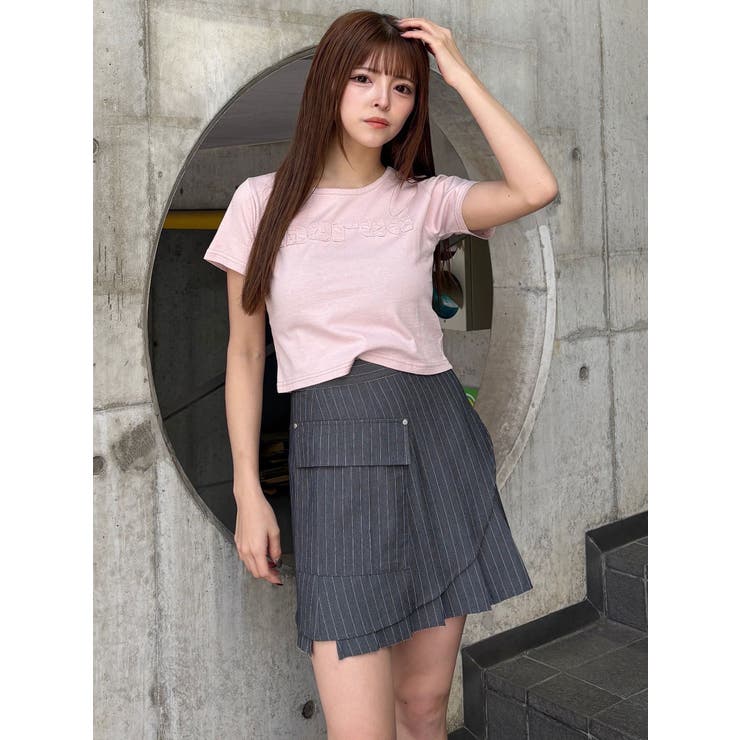 カットオフアシメプリーツスカート[品番：MKSW0064470]｜MURUA