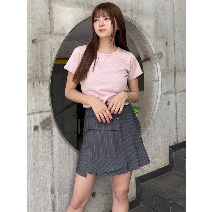 カットオフアシメプリーツスカート[品番：MKSW0064470]｜MURUA