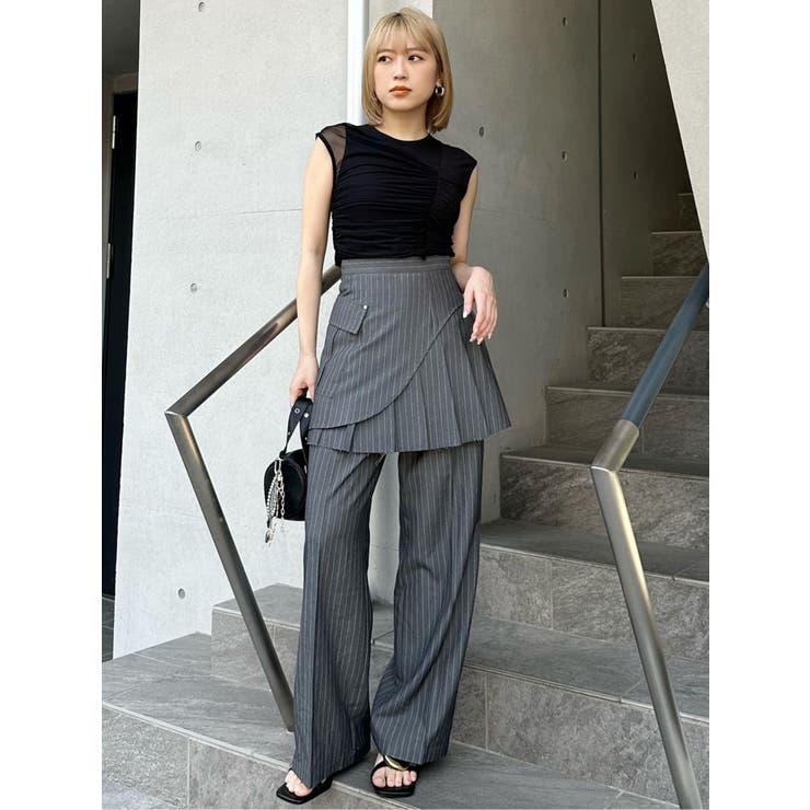 カットオフアシメプリーツスカート | MURUA | 詳細画像46 