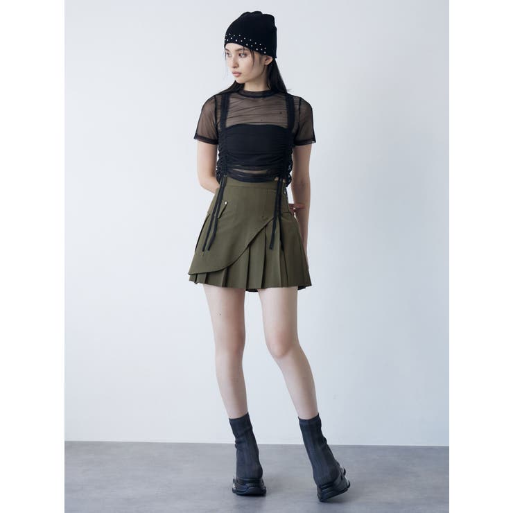 カットオフアシメプリーツスカート | MURUA | 詳細画像6 