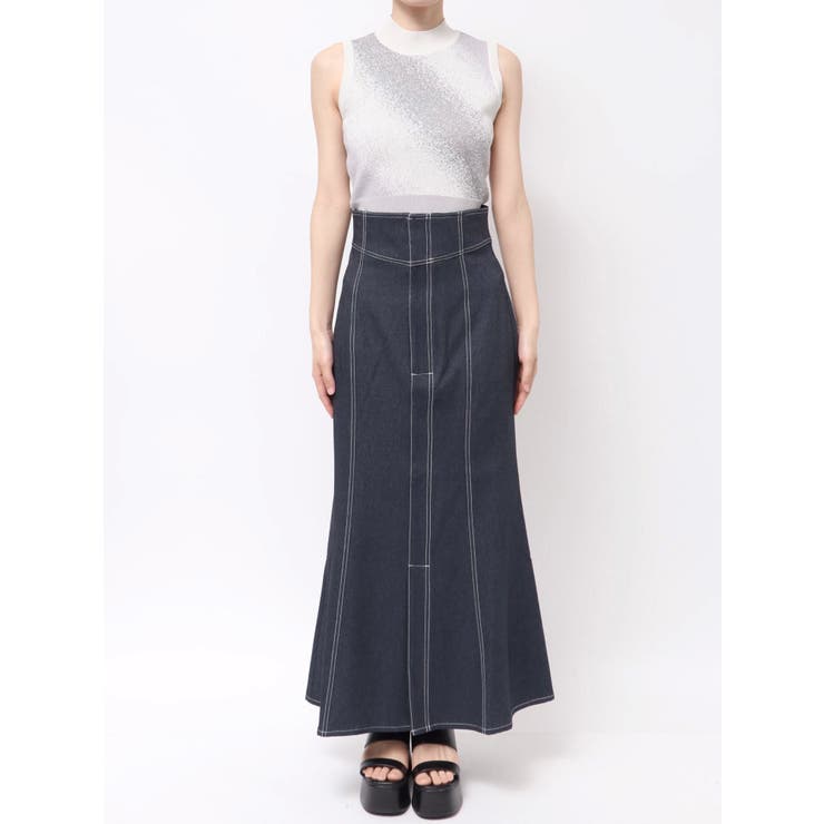 デニムライクステッチスカート | MURUA | 詳細画像27 