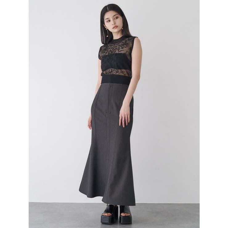 デニムライクステッチスカート | MURUA | 詳細画像6 