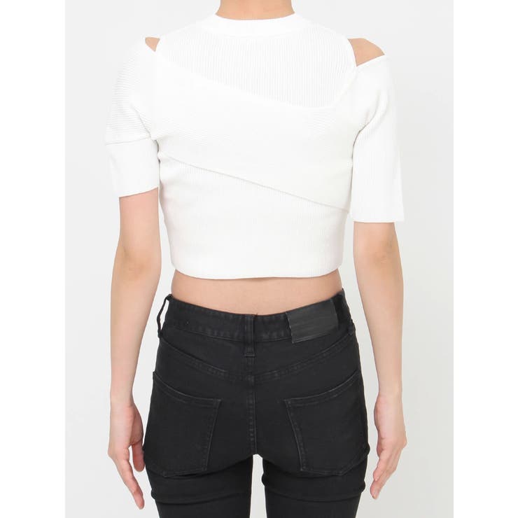 ワンサイドオフショルジップニット | MURUA | 詳細画像31 