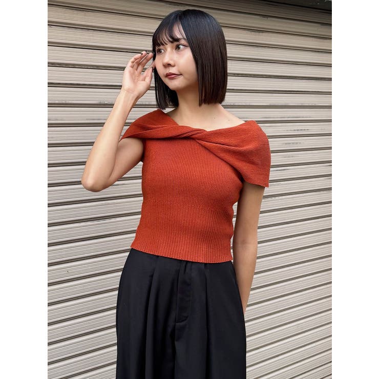 オフショルダーツイストニット | MURUA | 詳細画像13 