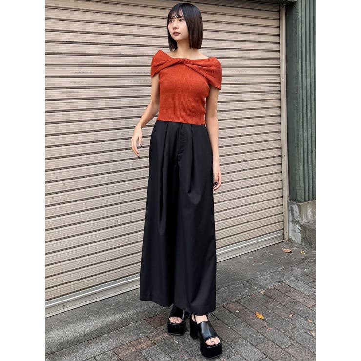 オフショルダーツイストニット | MURUA | 詳細画像16 