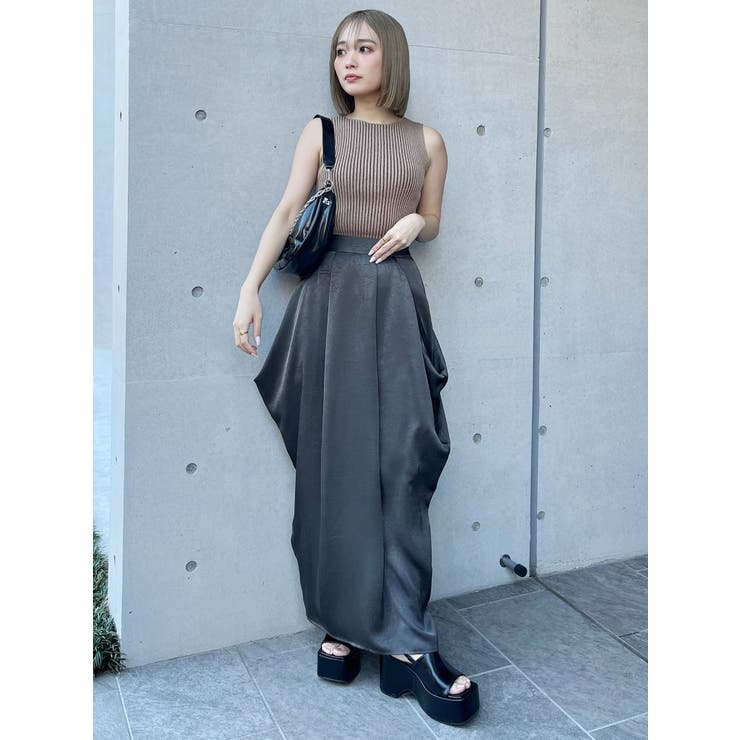 バイカラーリブニットタンク | MURUA | 詳細画像21 