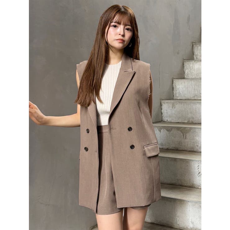 バイカラーリブニットタンク | MURUA | 詳細画像32 