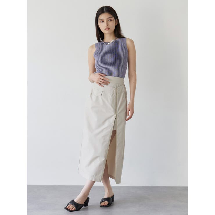 バイカラーリブニットタンク | MURUA | 詳細画像7 