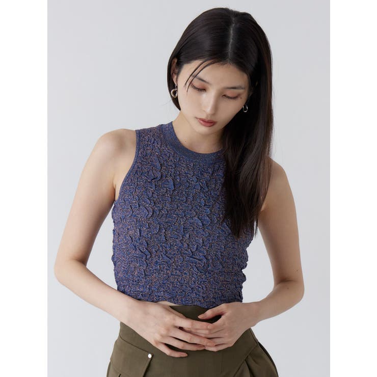 ラメジャガードニットタンク | MURUA | 詳細画像12 