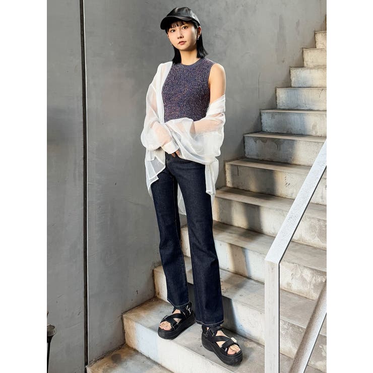 ラメジャガードニットタンク | MURUA | 詳細画像30 