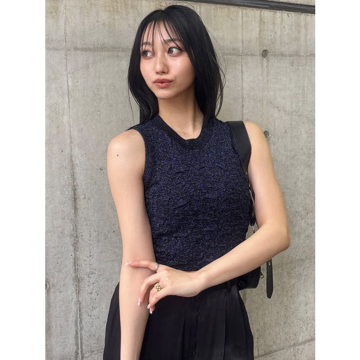 ラメジャガードニットタンク | MURUA | 詳細画像49 