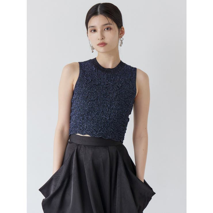 ラメジャガードニットタンク | MURUA | 詳細画像6 