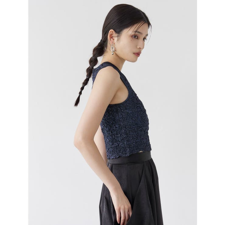 ラメジャガードニットタンク | MURUA | 詳細画像7 