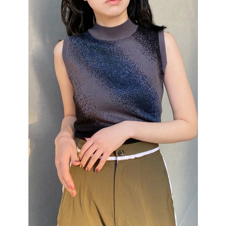 クロップドグラデーションニット[品番：MKSW0064456]｜MURUA