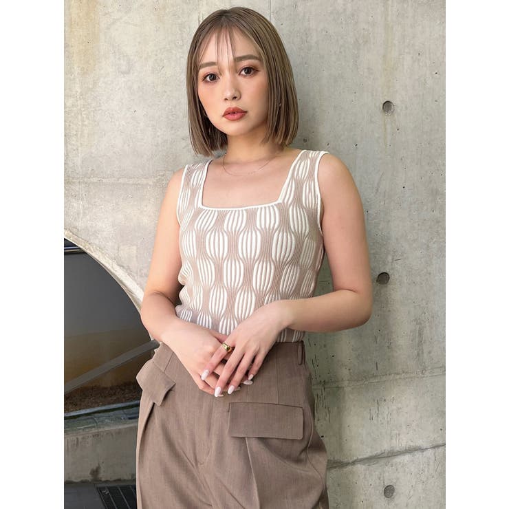 ウェーブパターンニットタンク | MURUA | 詳細画像19 