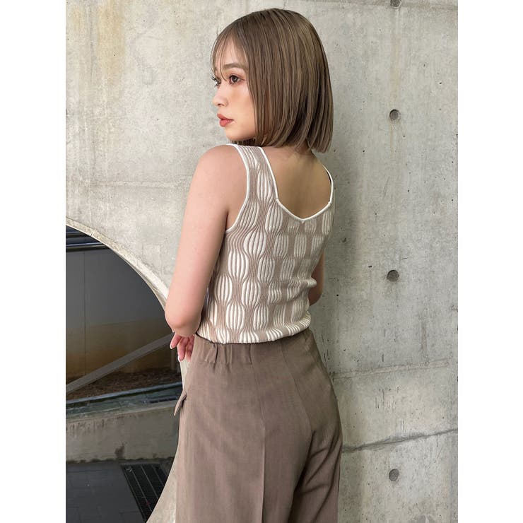 ウェーブパターンニットタンク | MURUA | 詳細画像20 