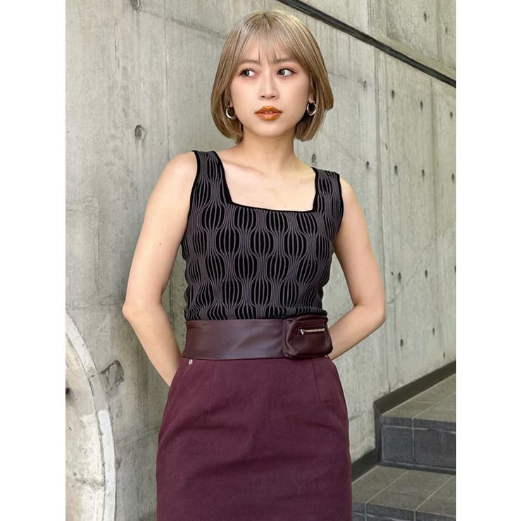 ウェーブパターンニットタンク | MURUA | 詳細画像24 