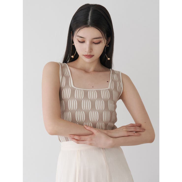 ウェーブパターンニットタンク | MURUA | 詳細画像7 