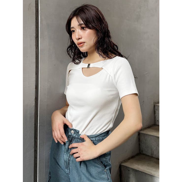 フロントパーツレイヤードトップス | MURUA | 詳細画像2 