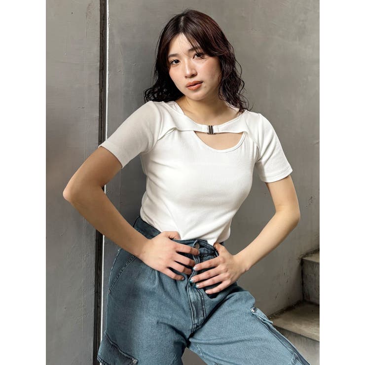 フロントパーツレイヤードトップス | MURUA | 詳細画像9 