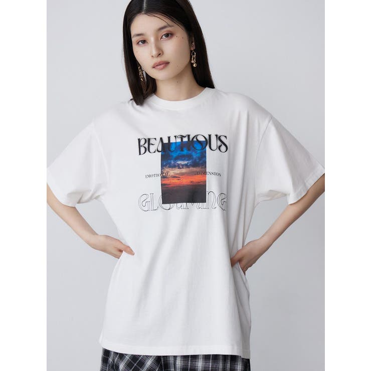 ホワイト | GLOAMINGオーバーTシャツ | MURUA