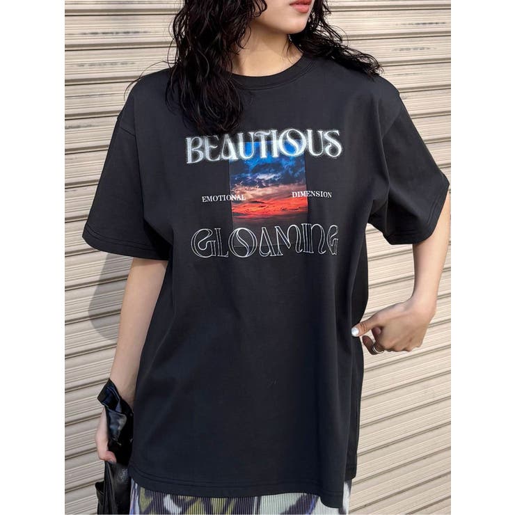 ブラック | GLOAMINGオーバーTシャツ | MURUA