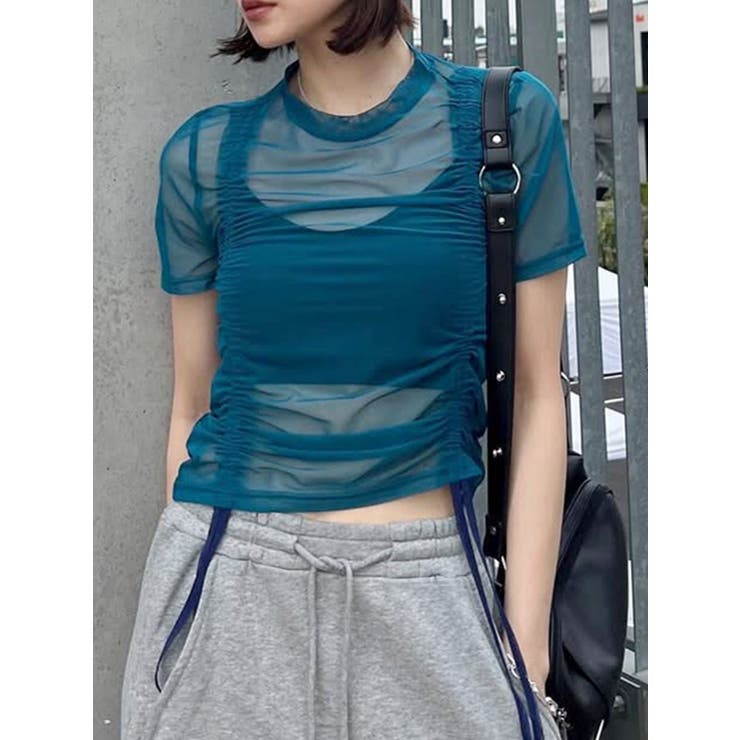 ブルー | グラデーションシアートップス | MURUA