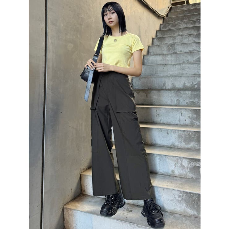 メタルロゴクロップドTシャツ[品番：MKSW0064155]｜MURUA