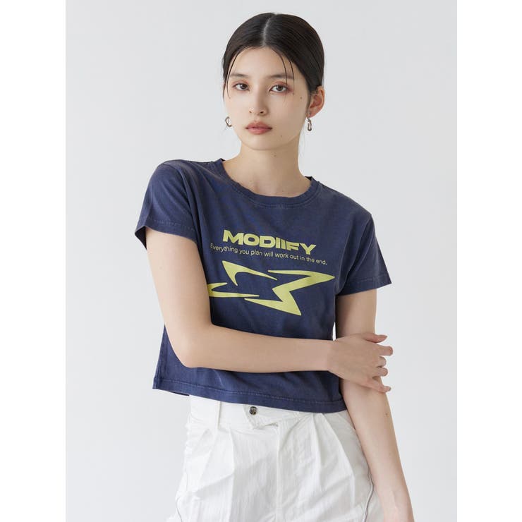 シャープモチーフクロップドTシャツ | MURUA | 詳細画像17 