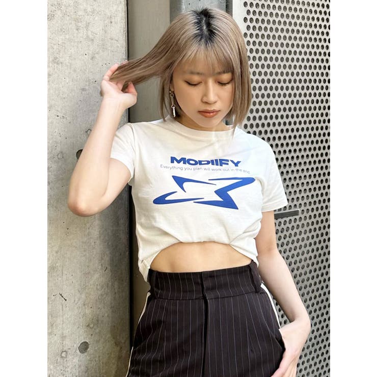 シャープモチーフクロップドTシャツ | MURUA | 詳細画像22 