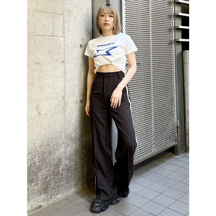 シャープモチーフクロップドTシャツ | MURUA | 詳細画像25 