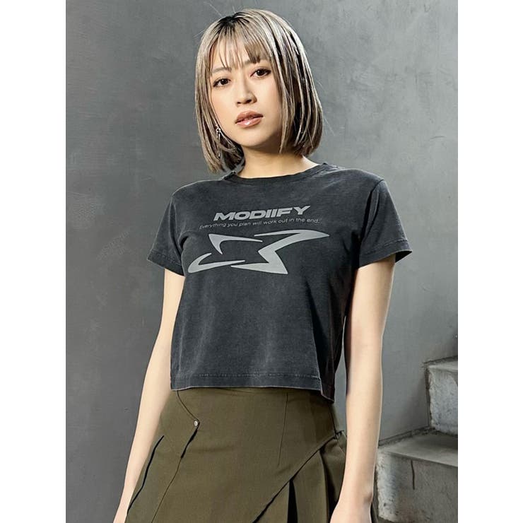 シャープモチーフクロップドTシャツ | MURUA | 詳細画像39 