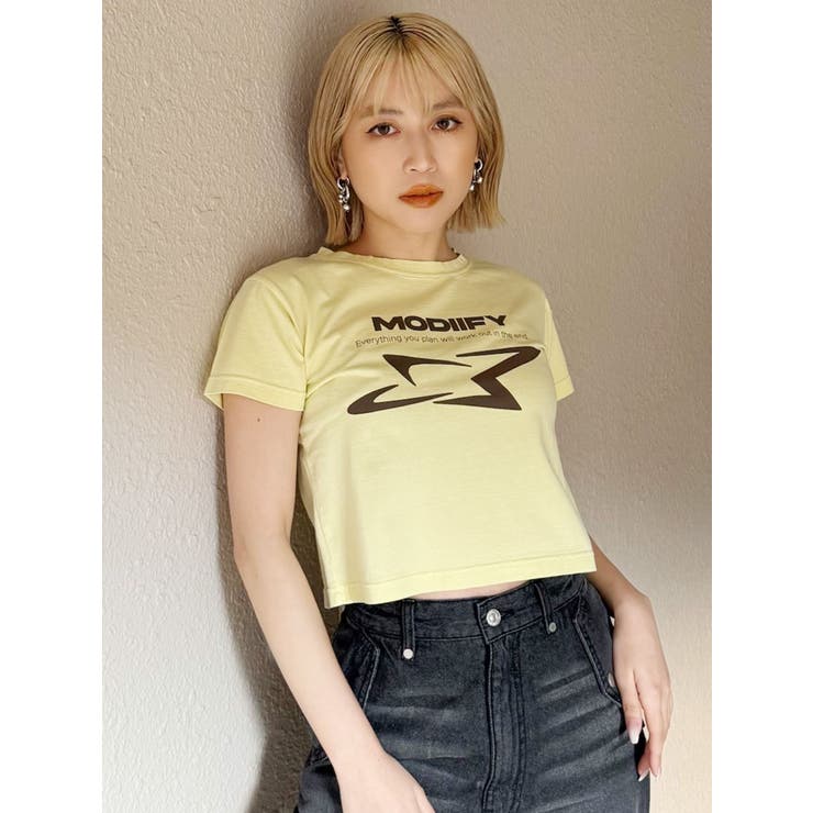 シャープモチーフクロップドTシャツ | MURUA | 詳細画像4 