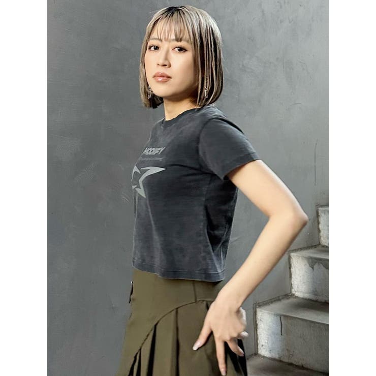 シャープモチーフクロップドTシャツ | MURUA | 詳細画像40 