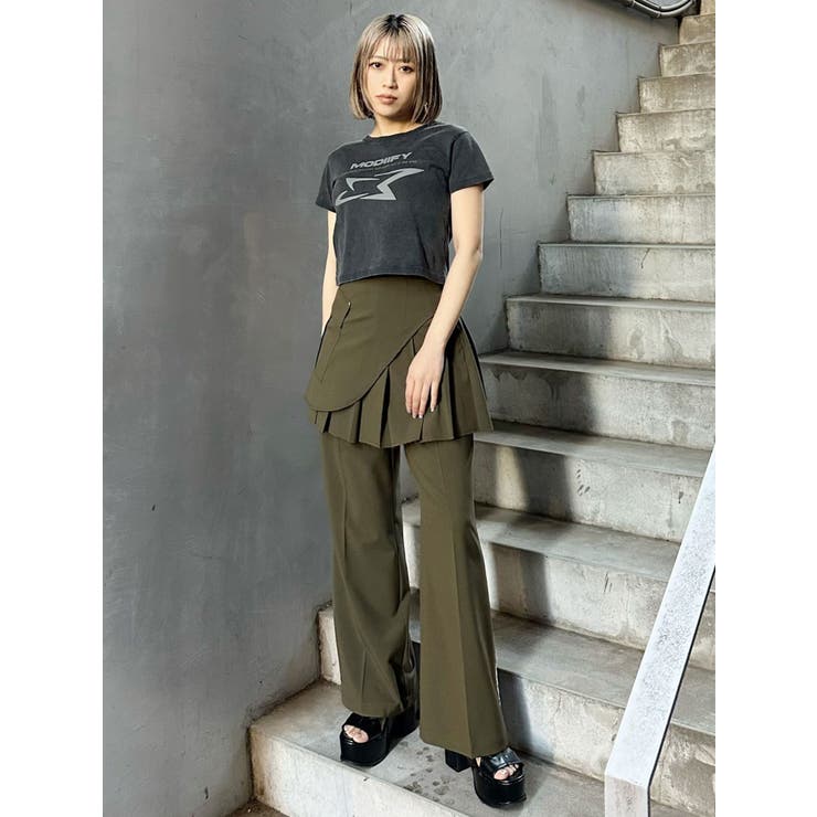 シャープモチーフクロップドTシャツ | MURUA | 詳細画像41 