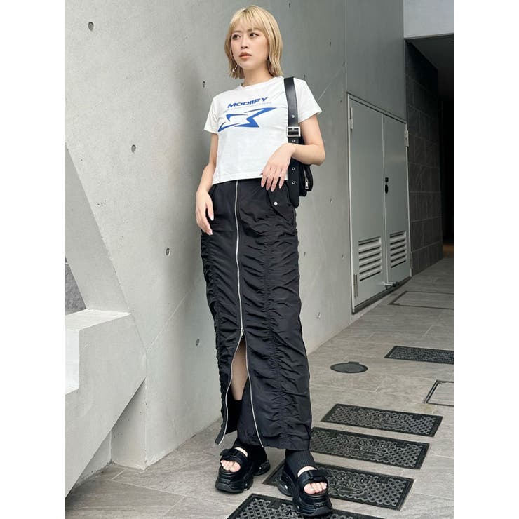 シャープモチーフクロップドTシャツ | MURUA | 詳細画像44 