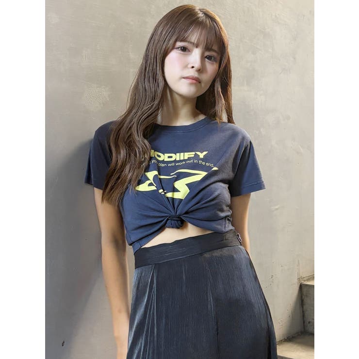 シャープモチーフクロップドTシャツ | MURUA | 詳細画像47 