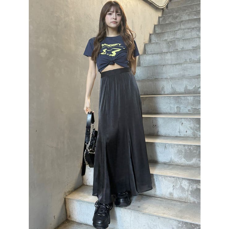 シャープモチーフクロップドTシャツ | MURUA | 詳細画像48 