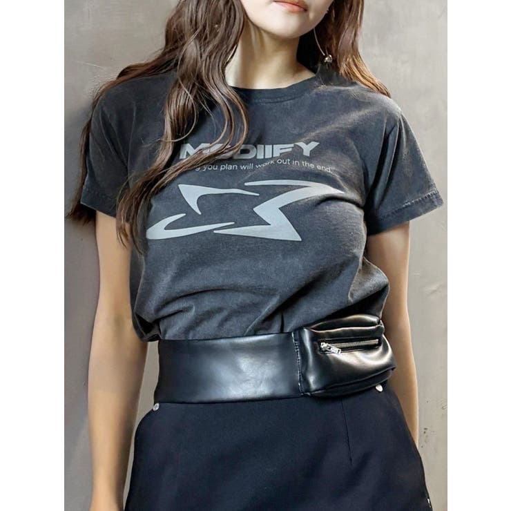 シャープモチーフクロップドTシャツ[品番：MKSW0064128]｜MURUA