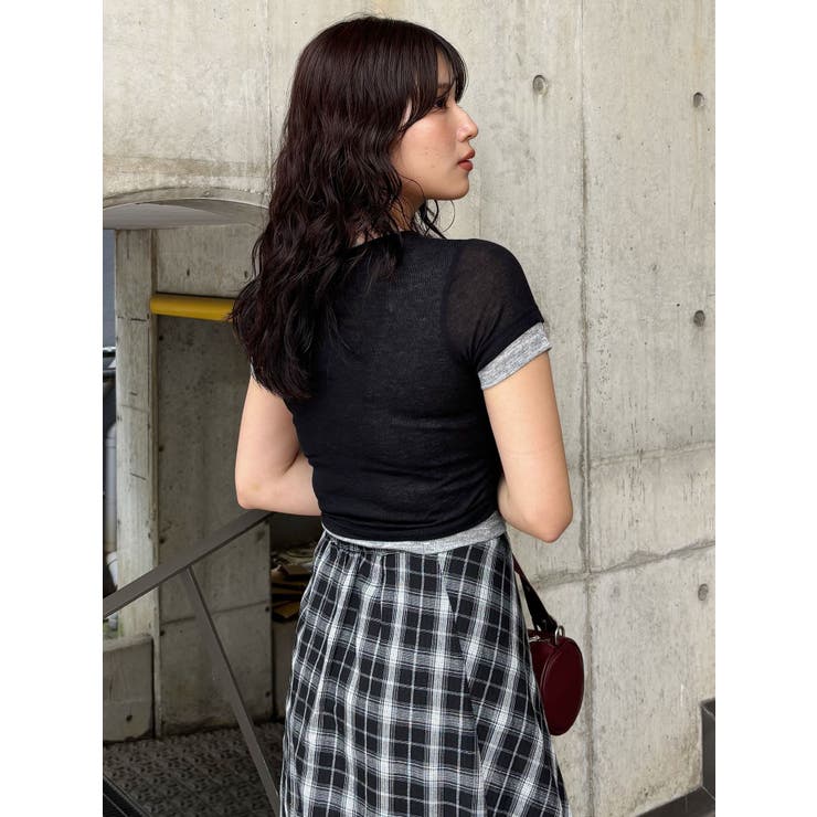 ヘンリーネックレイヤードトップス | MURUA | 詳細画像10 