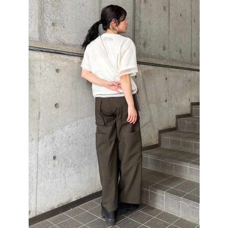 【MURUA×STAYFLOWER】チュールドッキングフラワーTシャツ | MURUA | 詳細画像27 