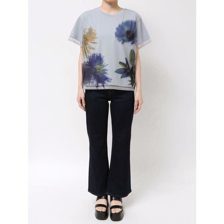 【MURUA×STAYFLOWER】チュールドッキングフラワーTシャツ | MURUA | 詳細画像40 