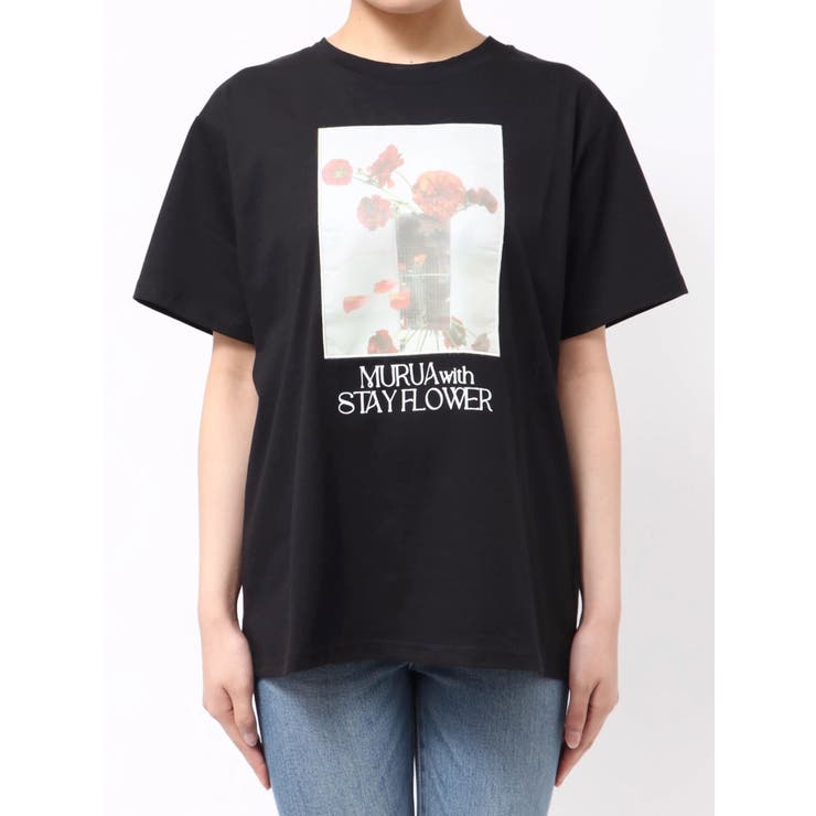 MURUA×STAYFLOWER】フォトチュールTシャツ[品番：MKSW0064862