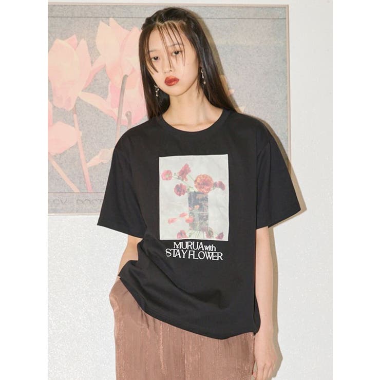 MURUA×STAYFLOWER】フォトチュールTシャツ[品番：MKSW0064862]｜MURUA