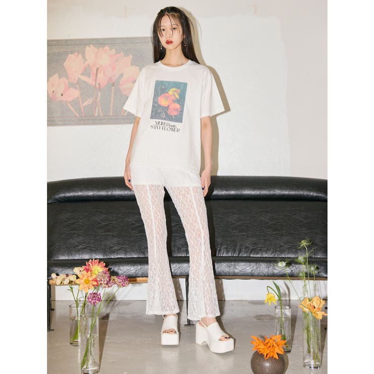 【MURUA×STAYFLOWER】フォトチュールTシャツ | MURUA | 詳細画像6 