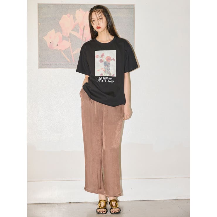 MURUA×STAYFLOWER】フォトチュールTシャツ[品番：MKSW0064862