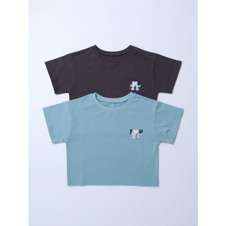 【スティッチコラボ】グラデーショントロピカルTシャツ | MURUA | 詳細画像3 