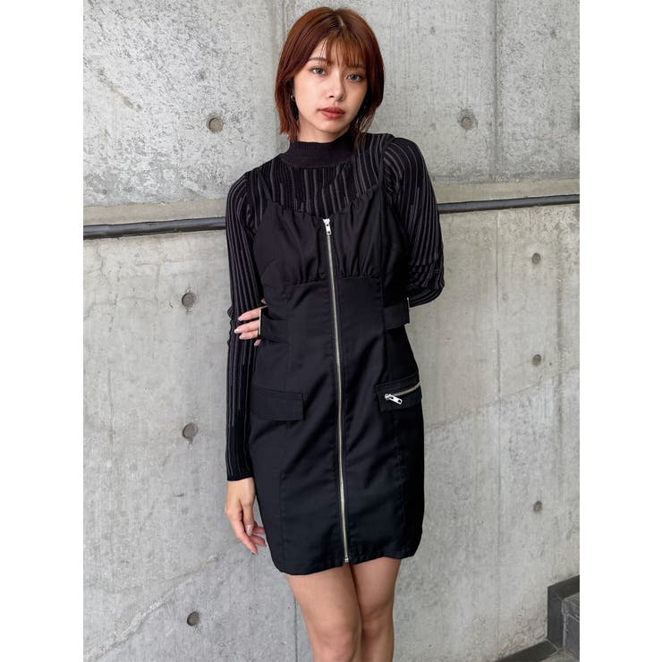 フロントZIPミニジャンスカ | MURUA | 詳細画像11 