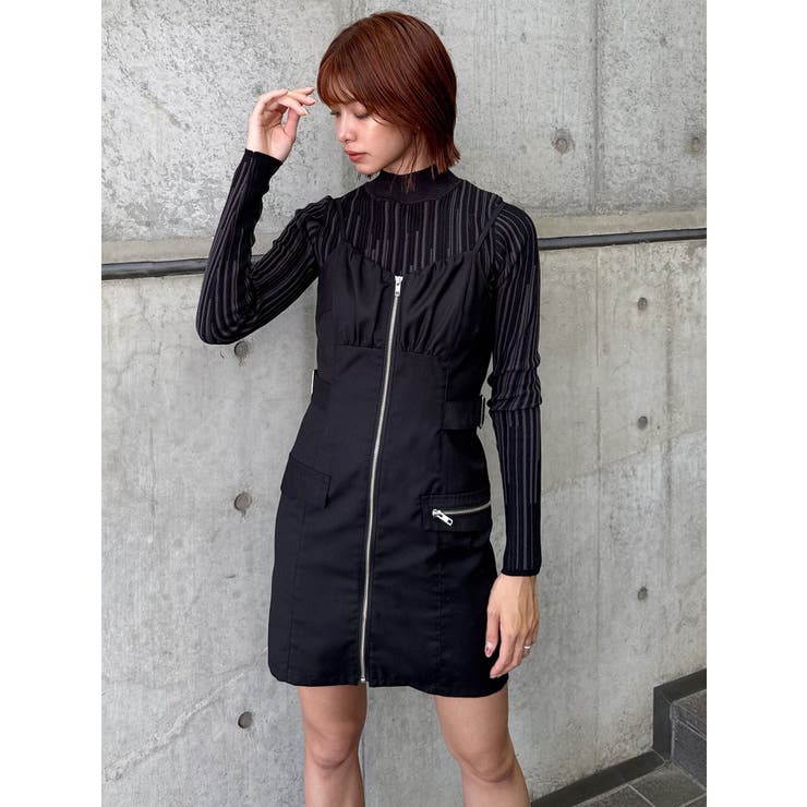 フロントZIPミニジャンスカ | MURUA | 詳細画像12 